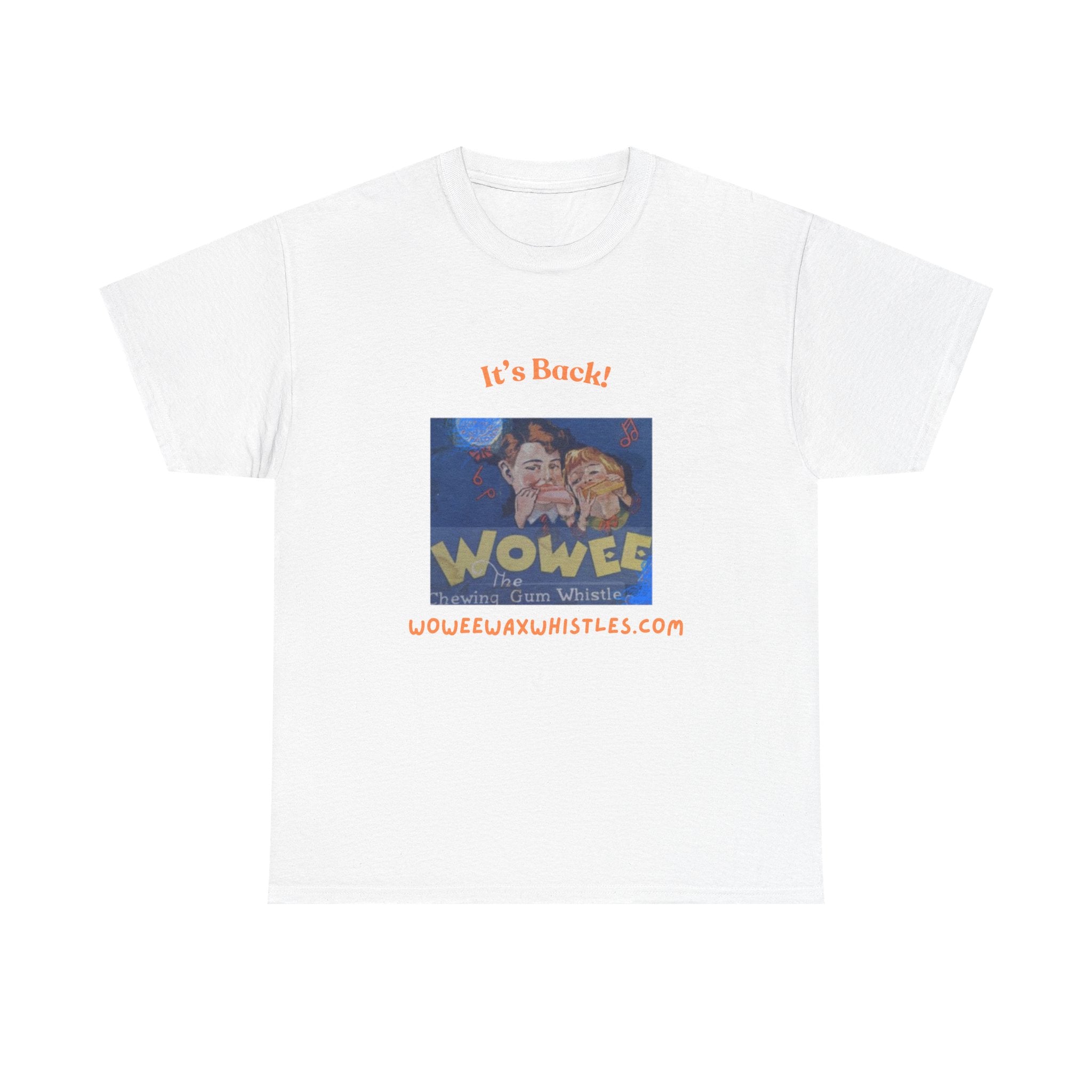 Wowee Unisex Heavy Cotton Tee - Nostalgic, Fun Graphic T-Shirt for Casual Wear, Gifts, Collectibles, Family Gatherings, and Themed Parties