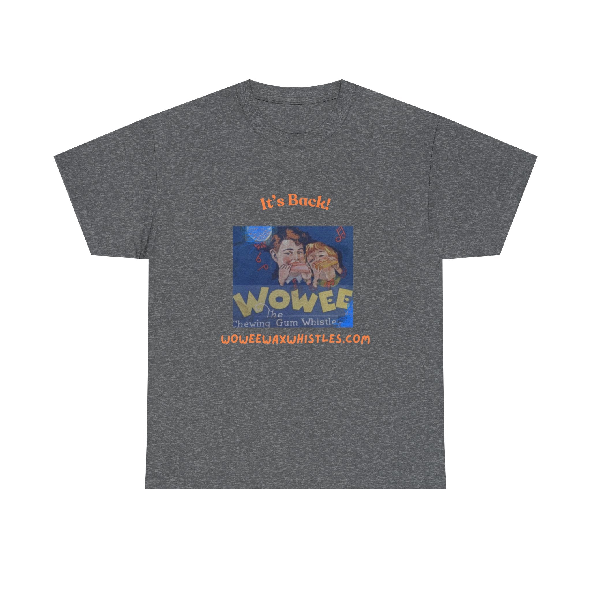 Wowee Unisex Heavy Cotton Tee - Nostalgic, Fun Graphic T-Shirt for Casual Wear, Gifts, Collectibles, Family Gatherings, and Themed Parties