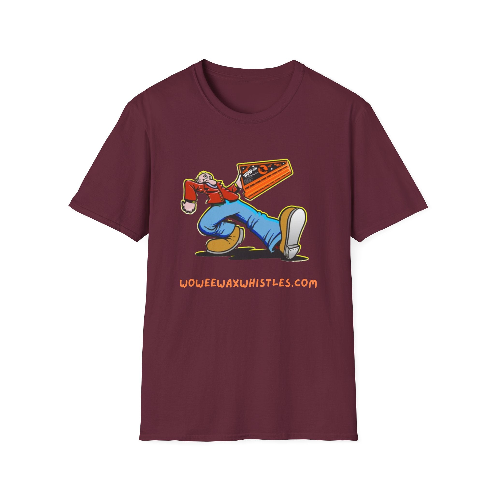 Keep on Whistling with Wowee Wax Whistles - Unisex Retro T-Shirt